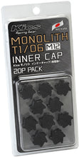 Load image into Gallery viewer, Project Kics M12 Monolith Cap - Black (Only Works For M12 Monolith Lugs) - 20 Pcs - WCMF1K