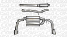 Load image into Gallery viewer, Corsa 2008-2015 Mitsubishi Lancer Evolution X Sedan 2.0L Polished Sport Dual Rear Cat-Back Exhaust - 14858