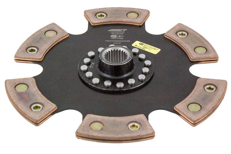 ACT 1981 Nissan 280ZX 6 Pad Rigid Race Disc - 6240006