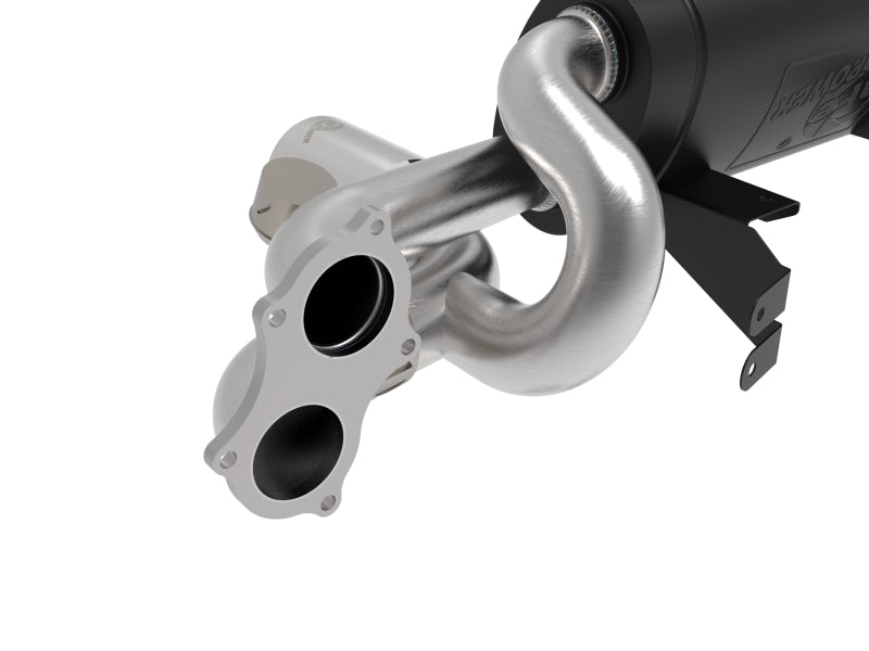 aFe MACHForce XP 2.25in-2.5in 304SS Exhaust Cat-Back 20-22 Porsche Cayman GT4 (718) - Polished Tips - 49-36443-P