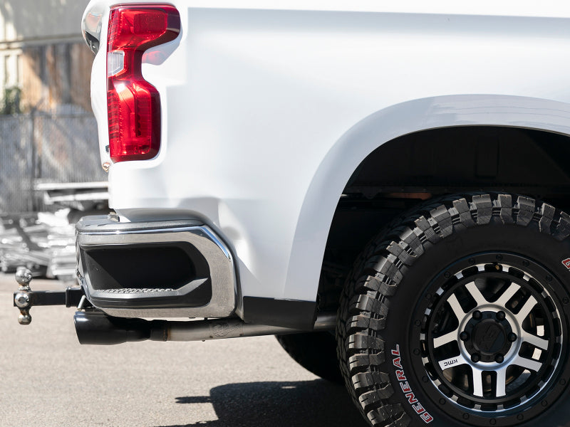 aFe Vulcan Series 3in-2-1/2in 304 SS Cat-Back 2019 GM Silverado / Sierra 1500 V8-5.3L w/ Black Tips - 49-34104-B