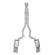 Load image into Gallery viewer, Stainless Works 2024 Mustang GT Catback Quad Tips Legend Sound X-Pipe Factory Connect Exhaust - M24QUADXFCL
