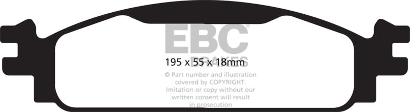 EBC 08-10 Ford Flex 3.5 Ultimax2 Front Brake Pads - UD1376