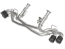 Load image into Gallery viewer, AFe MACH Force-Xp 304 Stainless Steel Cat-Back Exhaust Carbon 2020 Chevrolet Corvette C8 - 49-34124NM-C