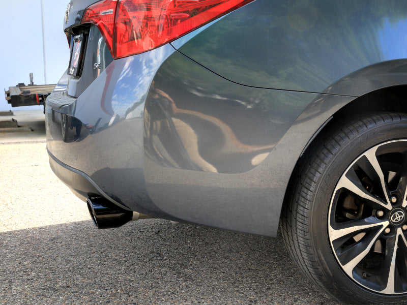 aFe 14-19 Toyota Corolla 1.8L Takeda 2.5in 304SS Axle-Back Exhaust w/ Black Tip - 49-36083-B