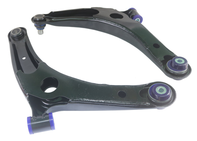 SuperPro 2008 Mitsubishi Lancer GTS Front Lower Control Arm Set w/ Bushings - w/ Positive Caster - TRC1023