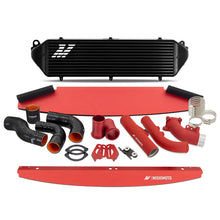 Load image into Gallery viewer, Mishimoto 2023+ Toyota GR Corolla Intercooler &amp; Pipe Kit - Black Cooler - Red Pipes - MMINT-GRC-23KBKRD
