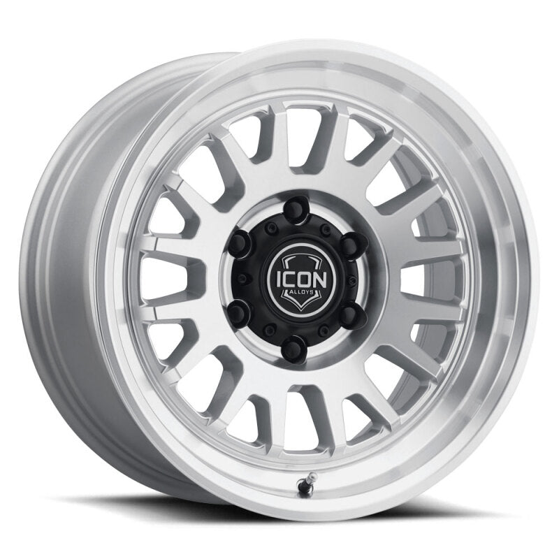 ICON Anza 17x8.5 5x150 25mm Offset 5.75in BS Silver Machined Wheel - 8217855557SM