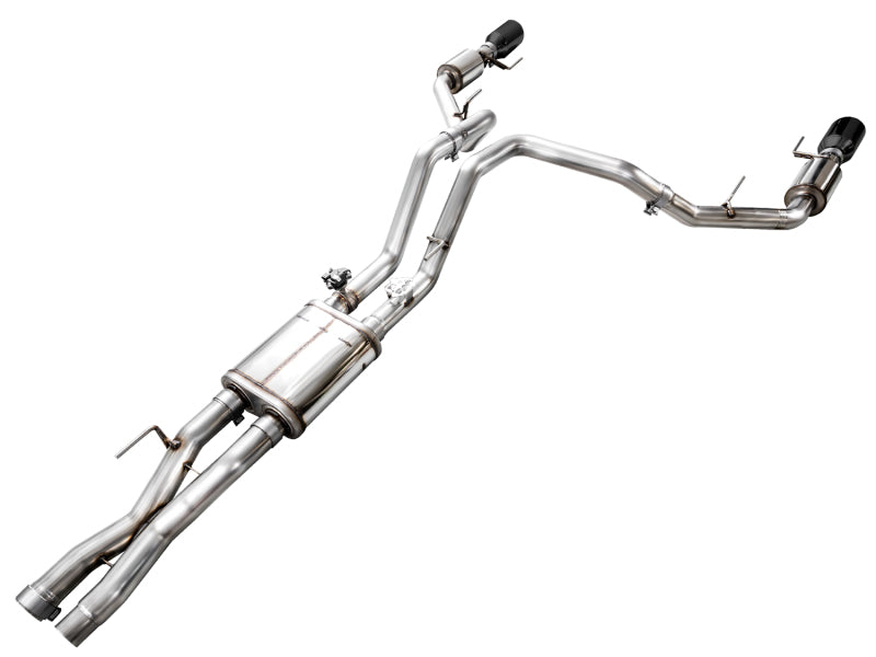 AWE Tuning Gen 3 Raptor R SwitchPath Exhaust - Diamond Black Tips - 3025-33852