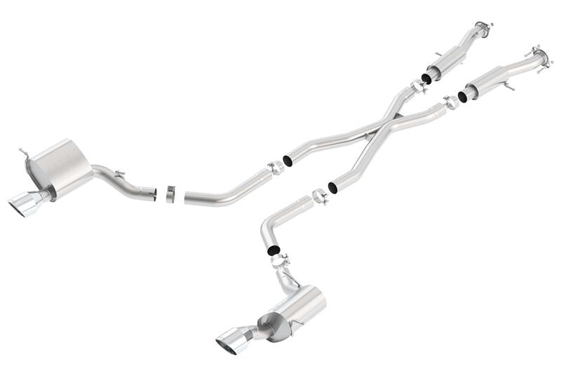 Borla 2015 Jeep Grand Cherokee SRT8 ATAK Dual Round Rolled Exit Catback Exhaust - 140633