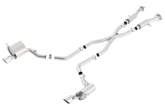 Borla 2015 Jeep Grand Cherokee SRT8 ATAK Dual Round Rolled Exit Catback Exhaust - 140633