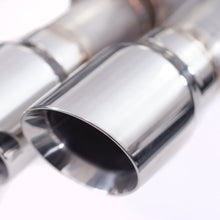 Load image into Gallery viewer, Stainless Works 18+ Ford Mustang GT 3in Legend 304SS Catback w/ H-Pipe Quad Polished Tips (No Valve) - M18CBHPCL