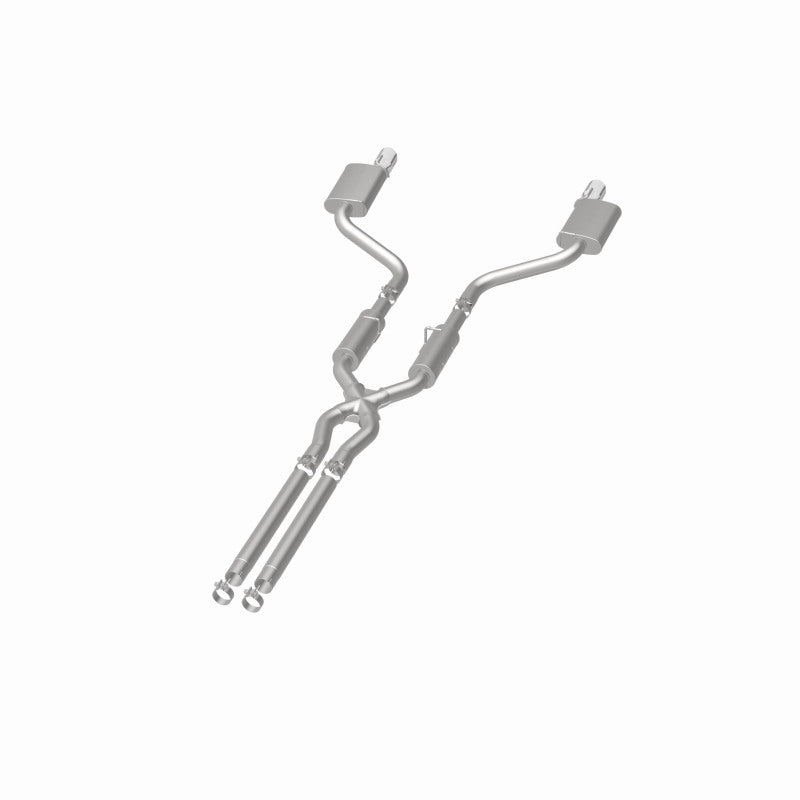 MagnaFlow 11-12 Dodge Charger SRT-8 Hemi Dual Split Rear Exit Stainless Cat-Back Performance Exhaust - 15494