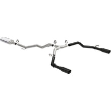 Load image into Gallery viewer, MagnaFlow 2020 Jeep Gladiator 3in Street Series Dual Split Exit SS Cat-Back Exhaust w/Black Tips - 19487