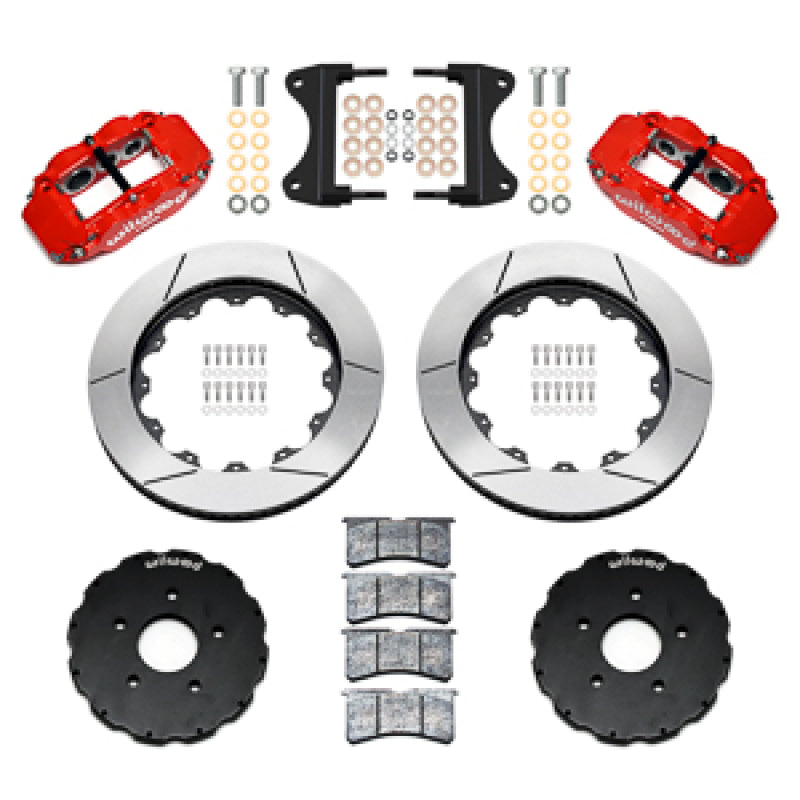 Wilwood 14-19 Chevrolet Corvette C7 Forged Narrow Superlite 6R Front BBK - 14.00 Rotor - Red - 140-18532-R