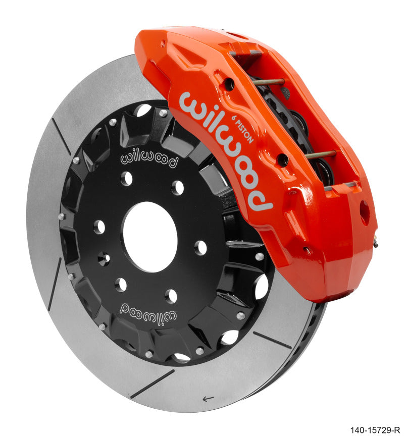 Wilwood TX6R Big Brake Truck Front Brake Kit 16in Rotor Red w/ Lines 19-25 Cadillac/Chevrolet/GMC - 140-15729-R