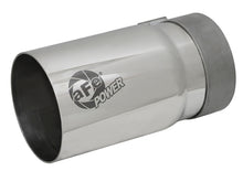 Load image into Gallery viewer, aFe MACH Force-Xp Universal Exhaust Tip 3-1/2 IN Inlet x 4 IN Outlet x 7 IN Polished Right Side Exit - 49T35404-P07