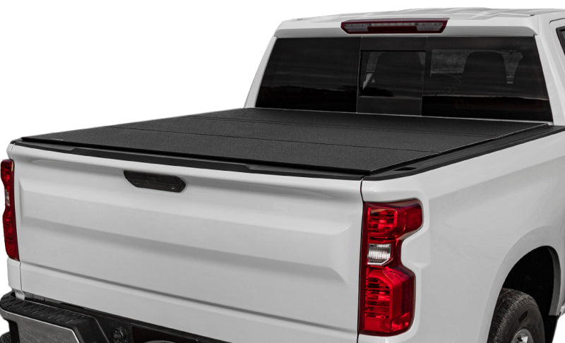 Access 07-21 Toyota Tundra 5ft 6in Bed (w/ Deck Rails) LOMAX Tri-Fold Cover - Urethane FRP - B6050059