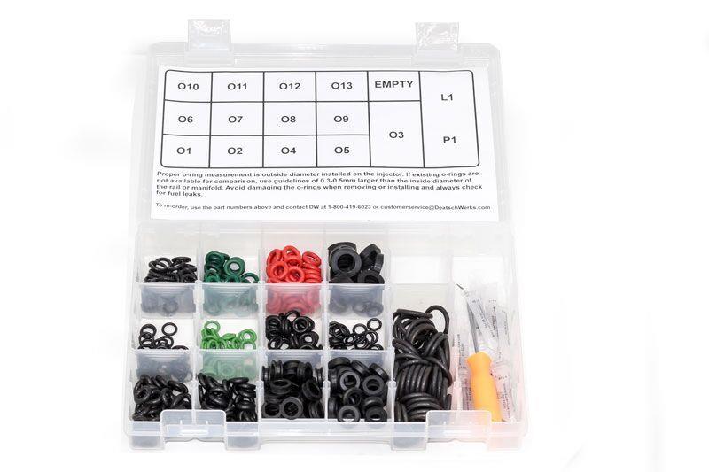 DeatschWerks Master Shop Injector O-Ring Kit (500 Pieces) - 2-203