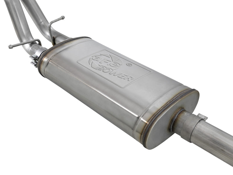 aFe Gemini XV 3in 304 SS Cat-Back Exhaust w/ Cutout 19-21 GM Silverado/Sierra 1500 V8 - 49-34138