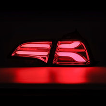 Load image into Gallery viewer, AlphaRex 17-22 Tesla Model 3 PRO-Series LED Tail Lights Red Smoke w/Seq Sig - 601020