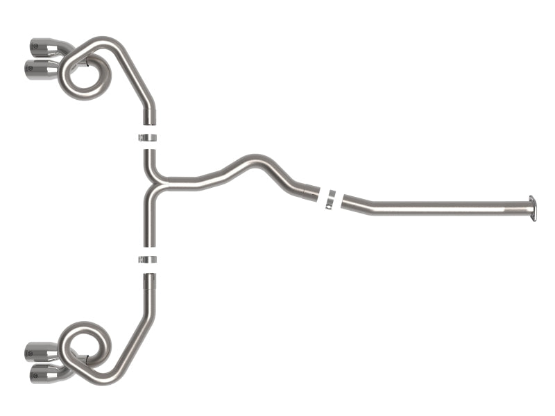 aFe POWER Takeda 3in to 2-1/2in 304 SS Cat-Back Exhaust w/ Polished Tips 22-23 Subaru WRX H4-2.4L(t) - 49-36809-P