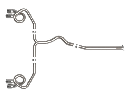 aFe POWER Takeda 3in to 2-1/2in 304 SS Cat-Back Exhaust w/ Polished Tips 22-23 Subaru WRX H4-2.4L(t) - 49-36809-P
