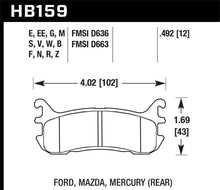 Load image into Gallery viewer, Hawk 94-97 &amp; 99-03 Mazda Miata HT-10 Race Rear Brake Pads - HB159S.492