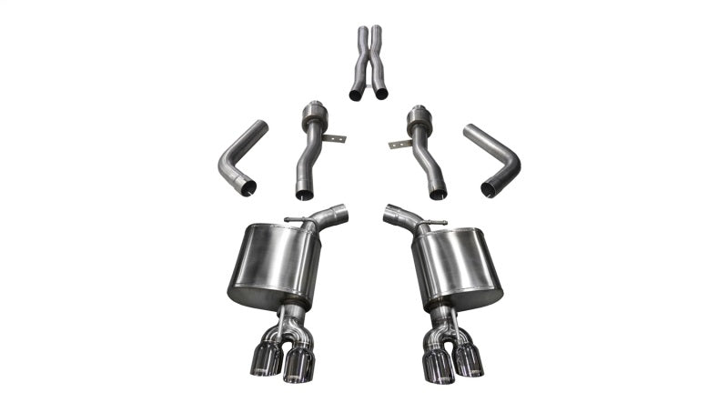 Corsa 2015-2023 Dodge Challenger Hellcat Dual Rear Exit Sport Exhaust w/ 3.5in Polished Tips - 14987