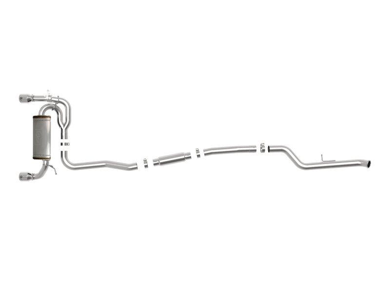 aFe MACHForce XP 3in to 2.5in 304 SS Cat-Back Exhaust w/ Polished Tips 14-16 BMW M235i - 49-36347-P