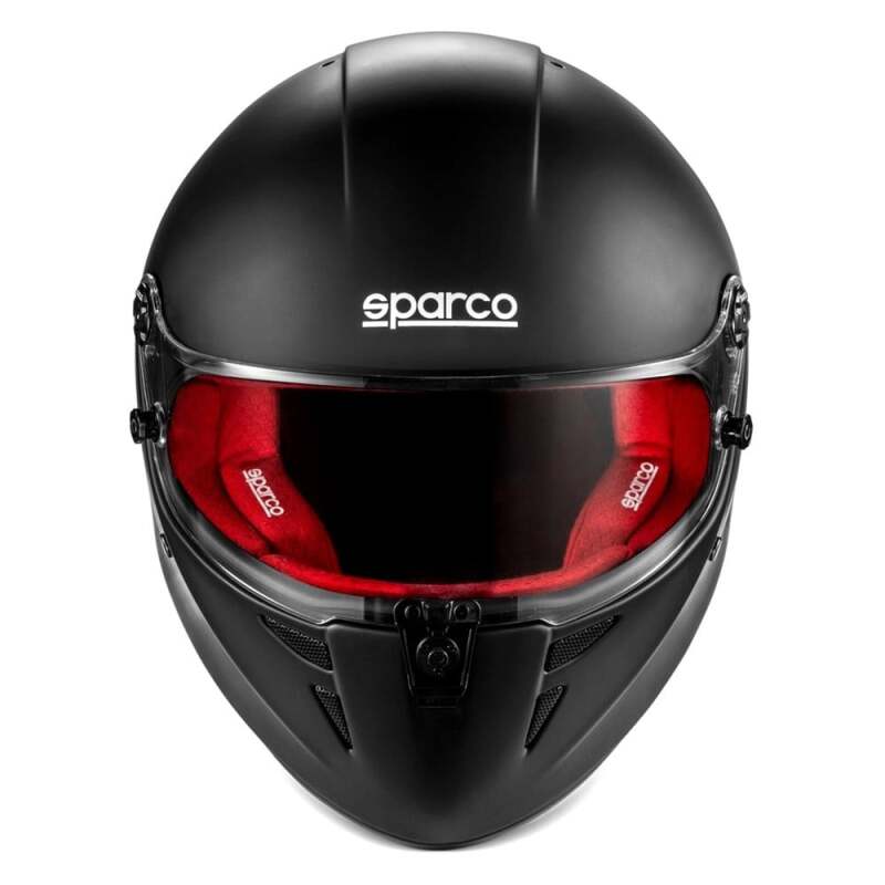 SPARCO Stealth RF Helmet - XXLarge - Matte Black/Red - BRH0007B0K122XL