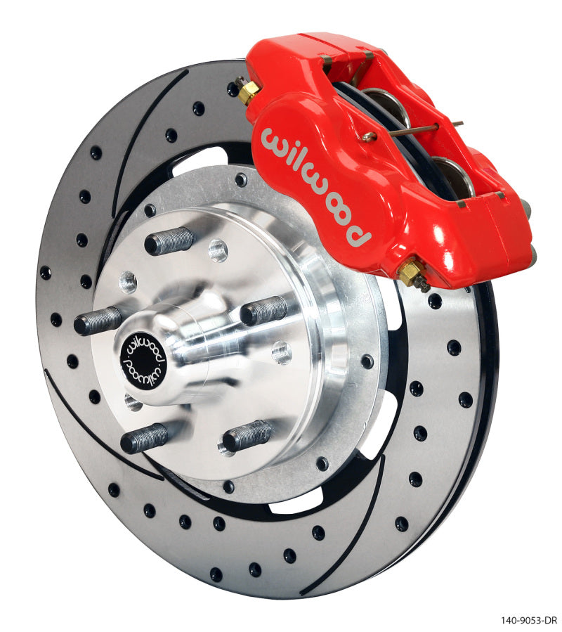Wilwood Forged Dynalite Front Kit 12.19in Drilled Red 79-81 Camaro - 140-9053-DR