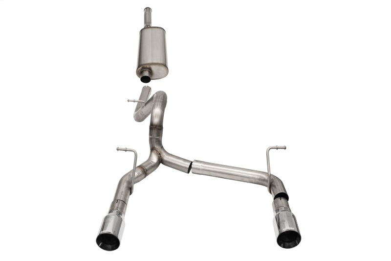 Corsa 2018-2025 Jeep Wrangler JLU 3.6L 2.75in Sport Cat-Back Exhaust w/ 4in Tips - 21124
