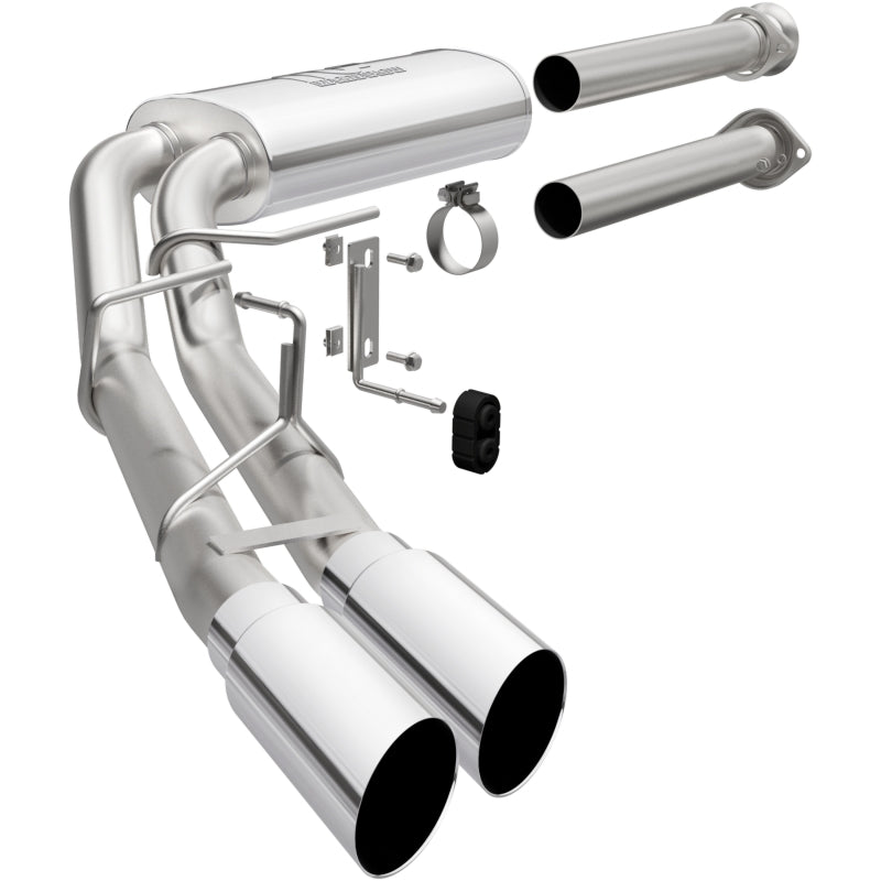 Magnaflow 15-21 Ford F-150 Street Series Cat-Back Performance Exhaust System- Polished Side Exit - 19563