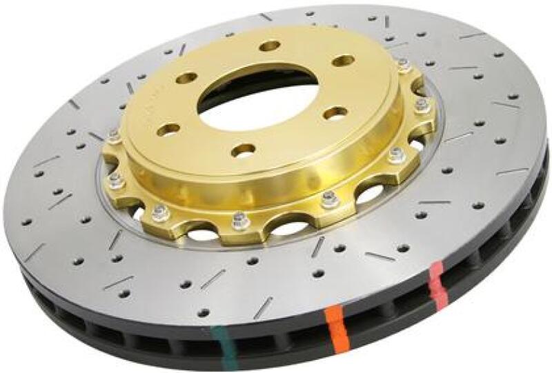 DBA 94-04 Mustang Cobra/Bullitt/Mach1 Front Drilled & Slotted 5000 Series 2 Piece Rotor Assembled w/ - DBA5069GLDXS