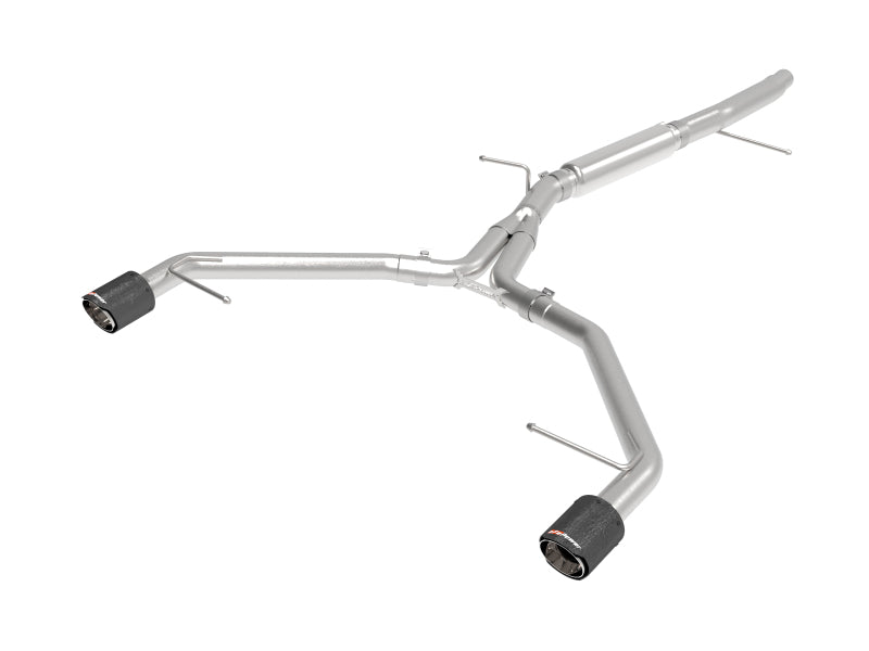 aFe 17-19 Audi A4 (L4-2.0L) MACH Force-Xp Stainless Steel Axle-Back Exhaust System - Carbon Tip - 49-36419-C