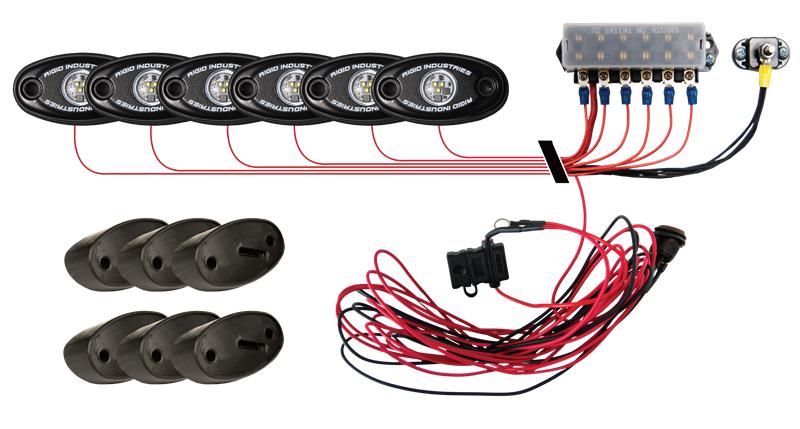 Rigid Industries Rock Light Kit- Cool White (4 lights) - 400203
