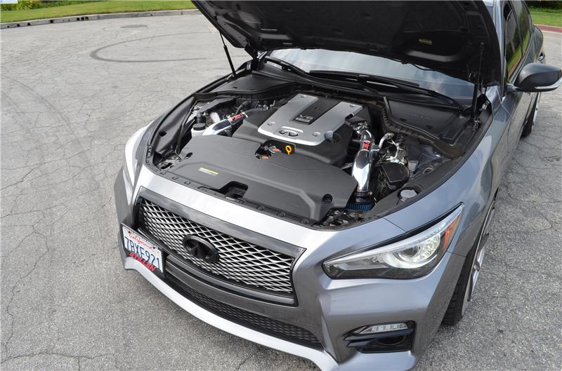 Injen 14 Infiniti Q50 3.7L V6 Polished Dual Short Ram Intake w/ MR Techn and Heat Shields - SP1999P
