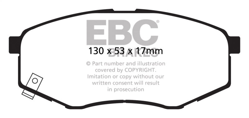 EBC 10-15 Hyundai Tucson 2.0 FWD Greenstuff Front Brake Pads - DP21866