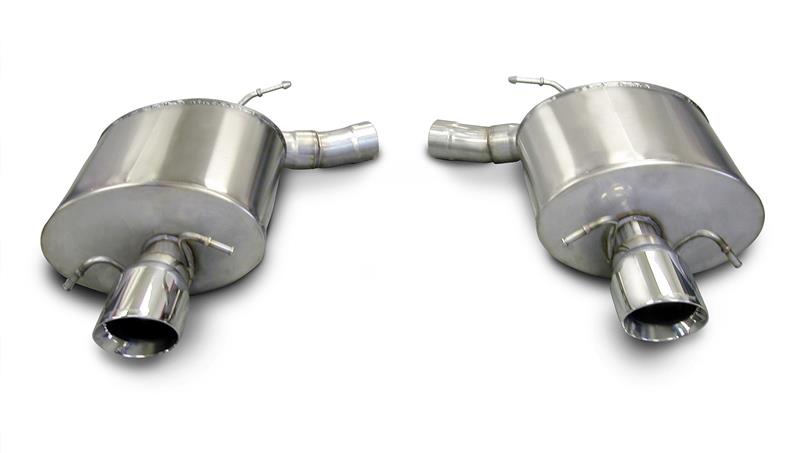 Corsa 2009-2014 Cadillac CTS Sedan V 6.2L V8 Polished Sport Axle-Back Exhaust - 14941