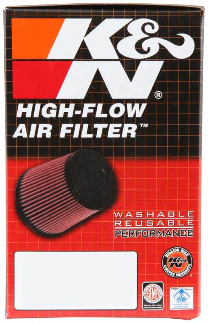 K&N Universal Clamp-On Air Filter 2-1/8in Flange 4in x 3in Base 3in x 2in Top 4in Length - RC-2900