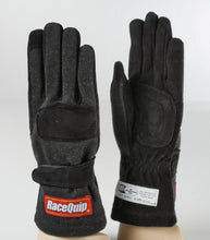 Load image into Gallery viewer, RaceQuip Black 2-Layer SFI-5 Glove Kid - Medium K9 - 3550093