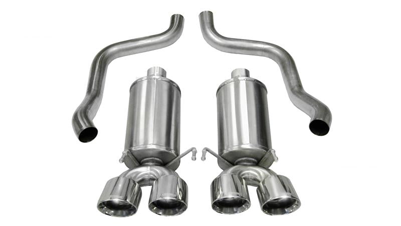 Corsa 2005-2007 Chevrolet Corvette C6 6.0L V8 Polished Xtreme Axle-Back Exhaust - 14469