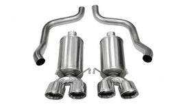 Corsa 2005-2007 Chevrolet Corvette C6 6.0L V8 Polished Xtreme Axle-Back Exhaust - 14469