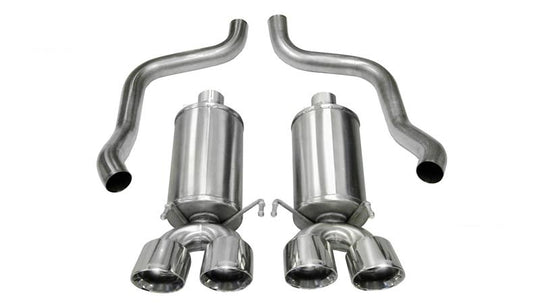 Corsa 2005-2007 Chevrolet Corvette C6 6.0L V8 Polished Xtreme Axle-Back Exhaust - 14469