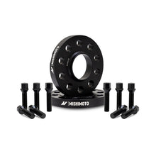 Load image into Gallery viewer, Mishimoto Wheel Spacers - 5x112 - 66.5 - 15 - M14 - Black - MMWS-015-150BK