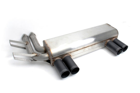 Dinan 01-06 BMW M3 (E46) Free Flow Axleback Exhaust - Black Tips - D660-4604