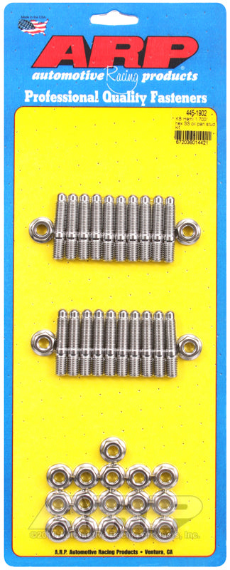 ARP KB Hemi 1.700in SS hex oil pan stud kit - 445-1902