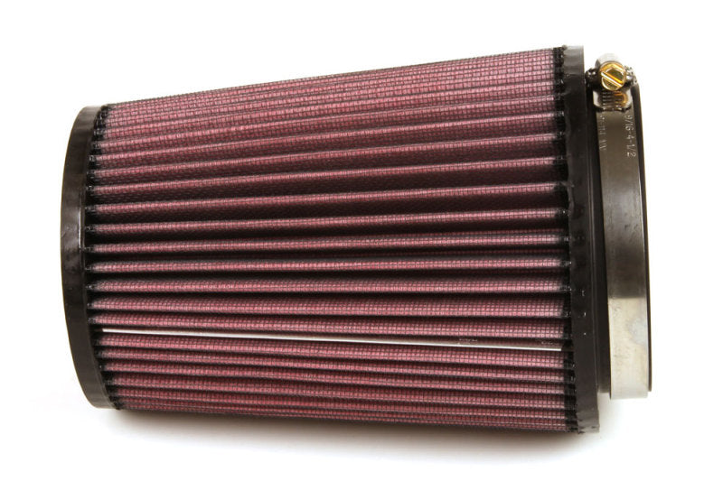 K&N Filter Universal Rubber Filter 4 inch Flange 5 3/8 inch Base 4 3/8 inch Top 7 inch Height - RU-2590