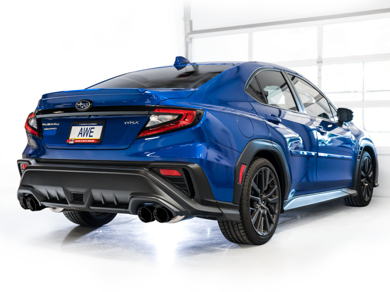 AWE Tuning 2022+ VB Subaru WRX Touring Edition Exhaust - Diamond Black Tips - 3015-43979
